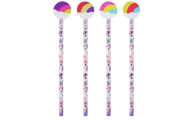 Fun Stationery Unicorn Pencil With Eraser Top