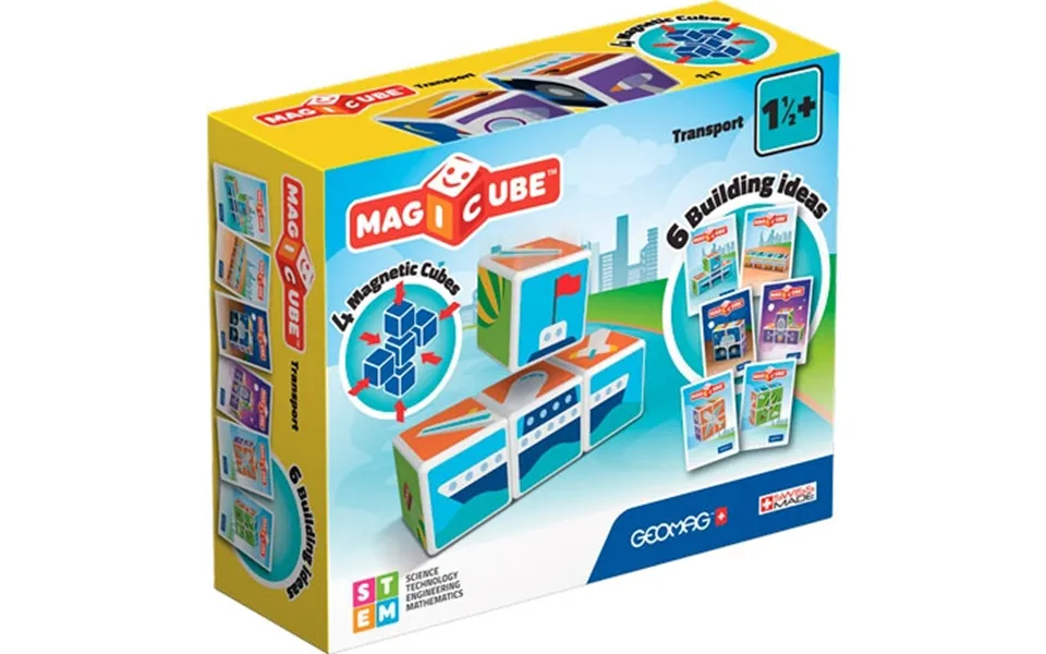 Geomag Magicube Magnetic Building Blocks - Transport
