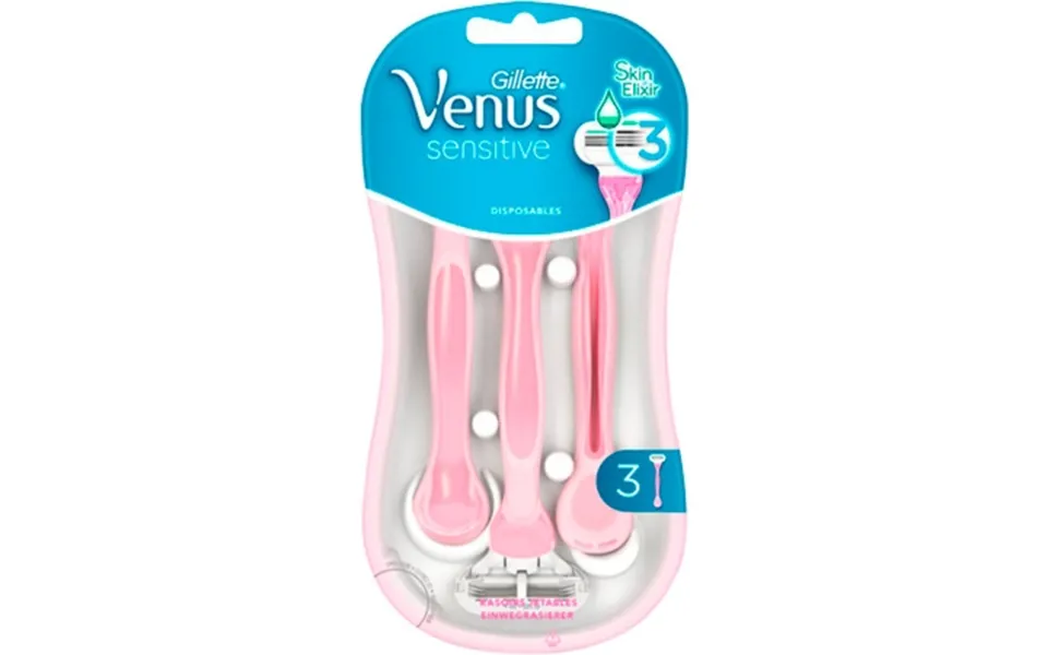 Gillette Venus Sensitive Razors - 3 Pcs