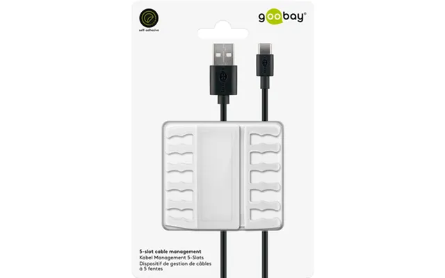 Goobay Cable Holder - 2 Pcs