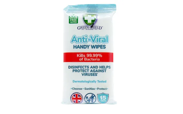 Green Shield Anti Viral Handy-wipes - 15 Pcs.