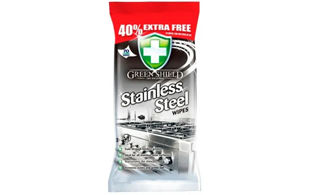 Green Shield Stainless Steel Wipes - 70 Pcs