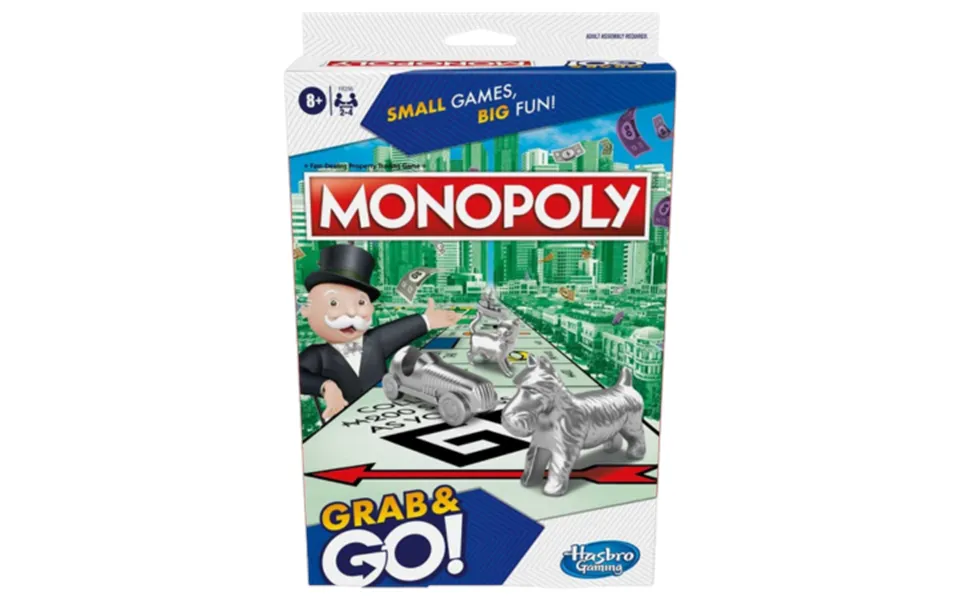 Hasbro Monopoly Grab & Go Portable Card Game