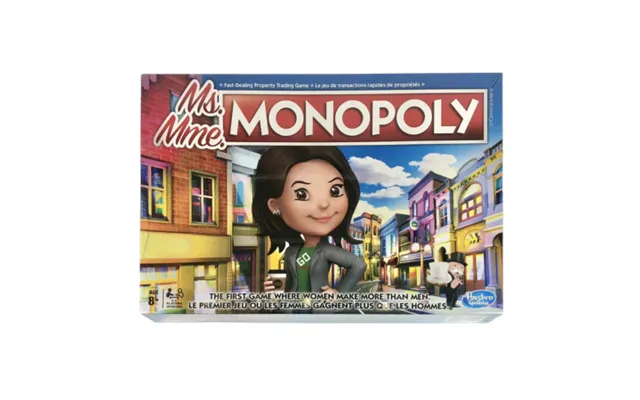 Hasbro Ms. Monopoly The First Game Where Women Make More Than Men Board Game English French