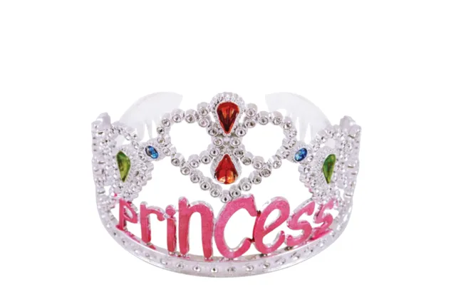 Henbrandt Silver & Pink Princess Tiara