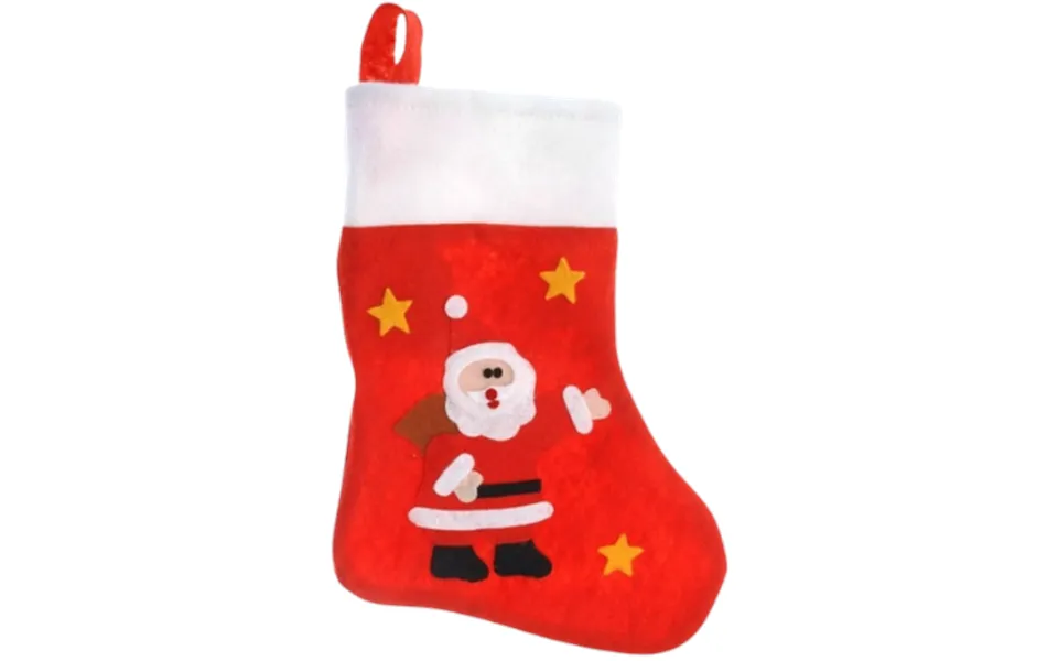 Holly Jolly Christmas Christmas Sock With Santa - 35cm