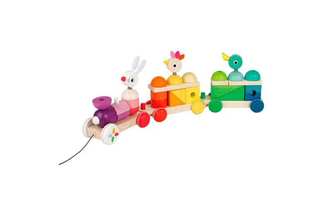 Janod Zigolos Multicolour Pull Train