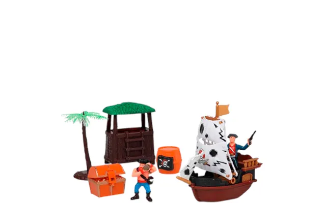 Keyly Toys Pirate Ship Play Set - 7 Pieces