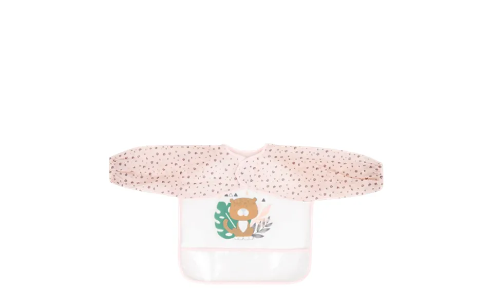 Kikka Boo Eva Long Sleeve Bib With Catcher - Savanna Pink