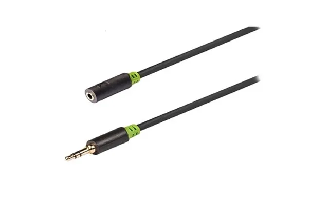 König Stereo Audio Extension Cable Black - 1 Metre