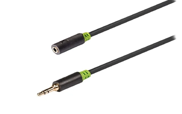 König Stereo Audio Extension Cable Black - 2 Metres
