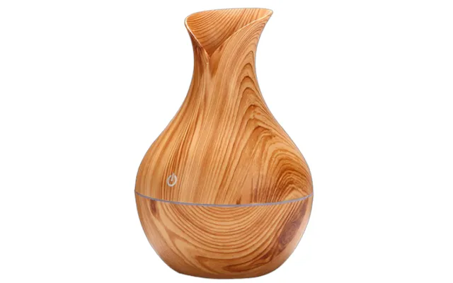 Light Brown Air Humidifier & Ultrasonic Aroma Diffuser With Rgb Led Backlight