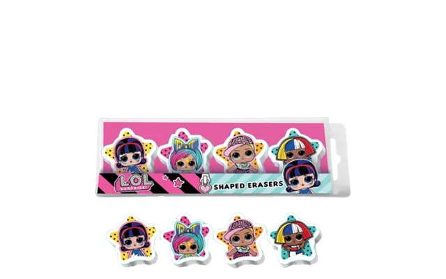 Lol Surprise Eraser Set - 4 Pcs