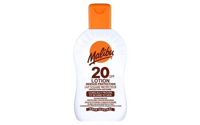Malibu Spf 20 Medium Protection Water Resistant Sunscreen Lotion - 200 Ml