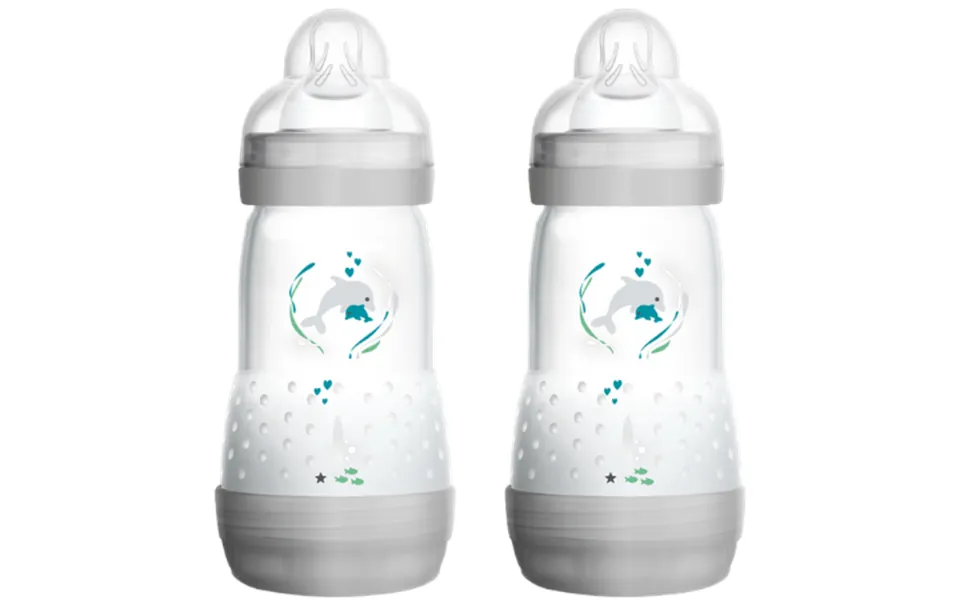 Mam Anti Colic Grey Baby Bottle 260ml - 2 Pcs