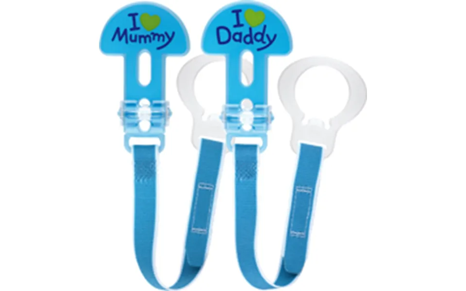 Mam Pacifier Cord 2 Pcs - Blue