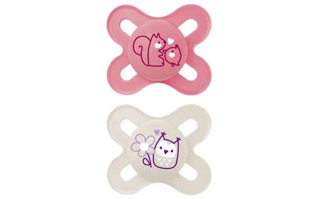 Mam Start Pink Design 0-2m Pacifier 2 Pcs