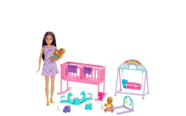 Mattel Barbie Skipper Babysitter Doll With Nursery Playset