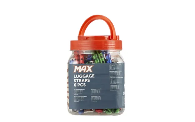 Max Bicycle Luggage Straps - 6 Pcs