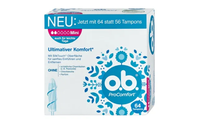 O.b. Procomfort Mini Tampons - 64 Pcs