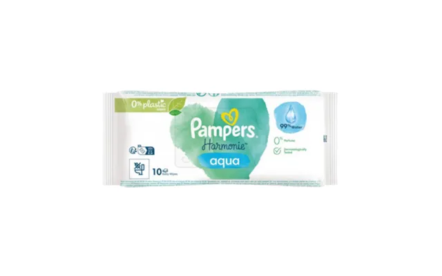 Pampers Harmonie Aqua Baby Wipes - 10 Pcs