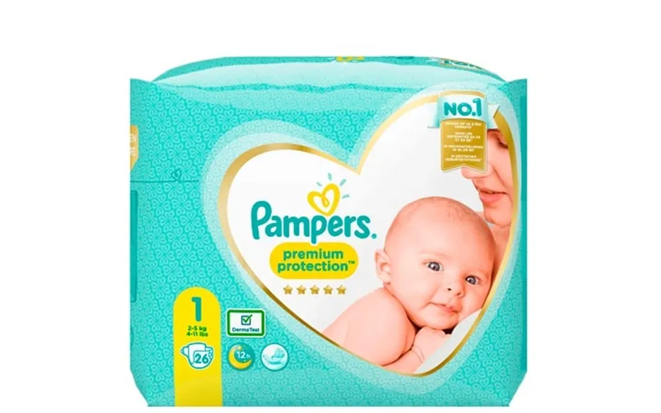 Pampers Premium Protection Size 1 2-5 Kg - 26 Pcs