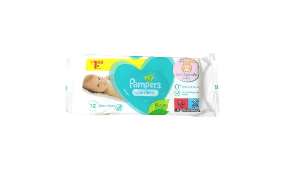Pampers Sensitive Wet Wipes - 52 Pcs