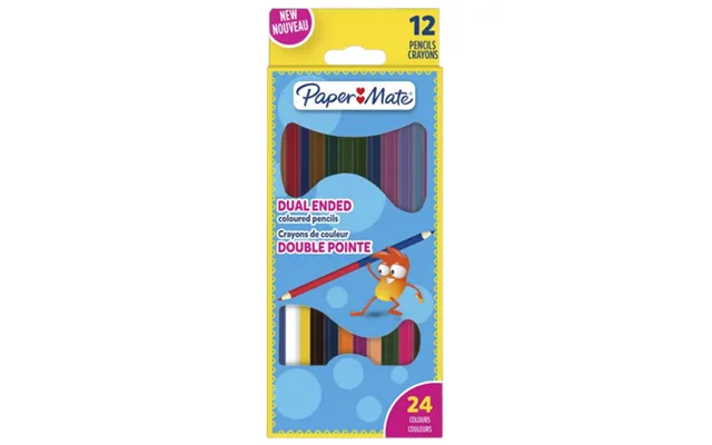 Papermate Dual Ended Coloured Pencils 24 Pcs
