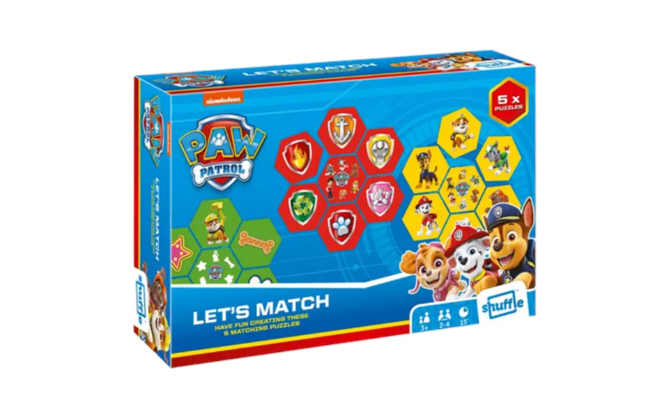 Paw Patrol Shuffle Let's Match Puzzle Game