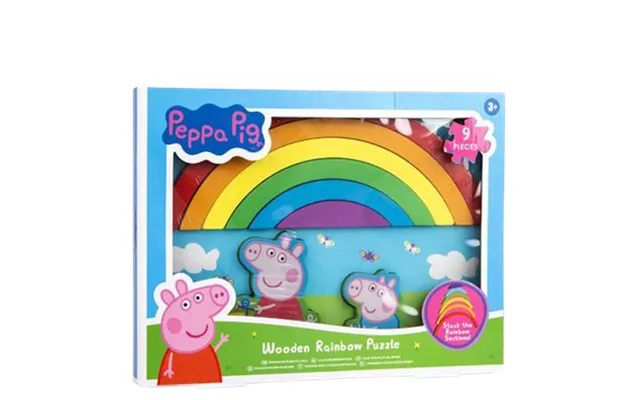 Peppa Pig Wooden Rainbow Puzzle product image