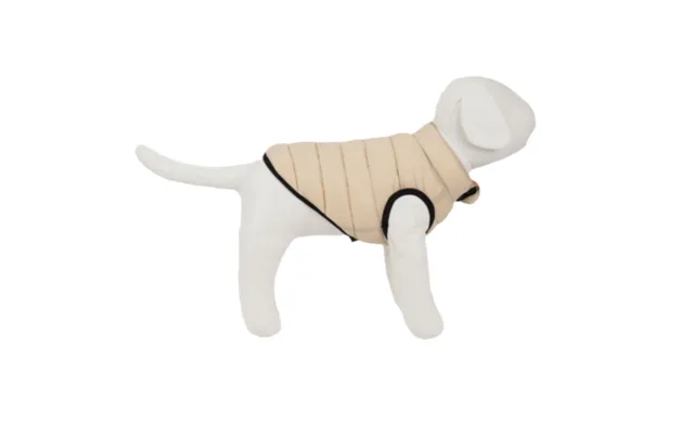 Peppy Buddies Ultra-light Beige Puffy Dog Jacket - M