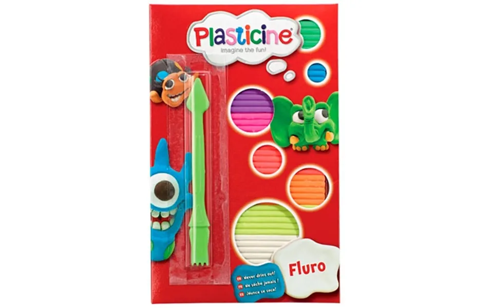 Plasticine Fluro Modelling Wax Set