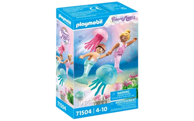 Playmobil Princess Magic Mermaid Children With Jellyfish