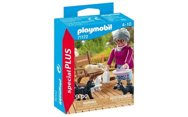 Playmobil Special Plus Grandma With Cats Playset
