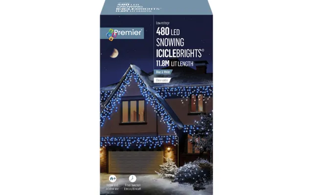 Premier 480 Led Light Chain Snowflake - 11 8m