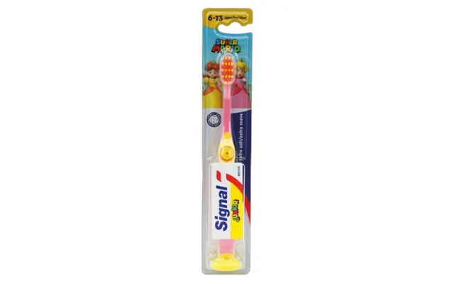 Signal Junior Super Mario 6 13 Years Extra Soft Toothbrush - Assorted
