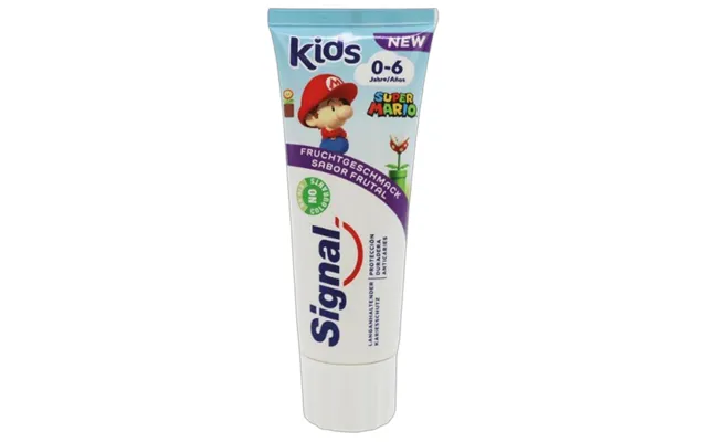 Signal Super Mario Fruit Flavor 0 6 Years Kids Toothpaste - 75 Ml