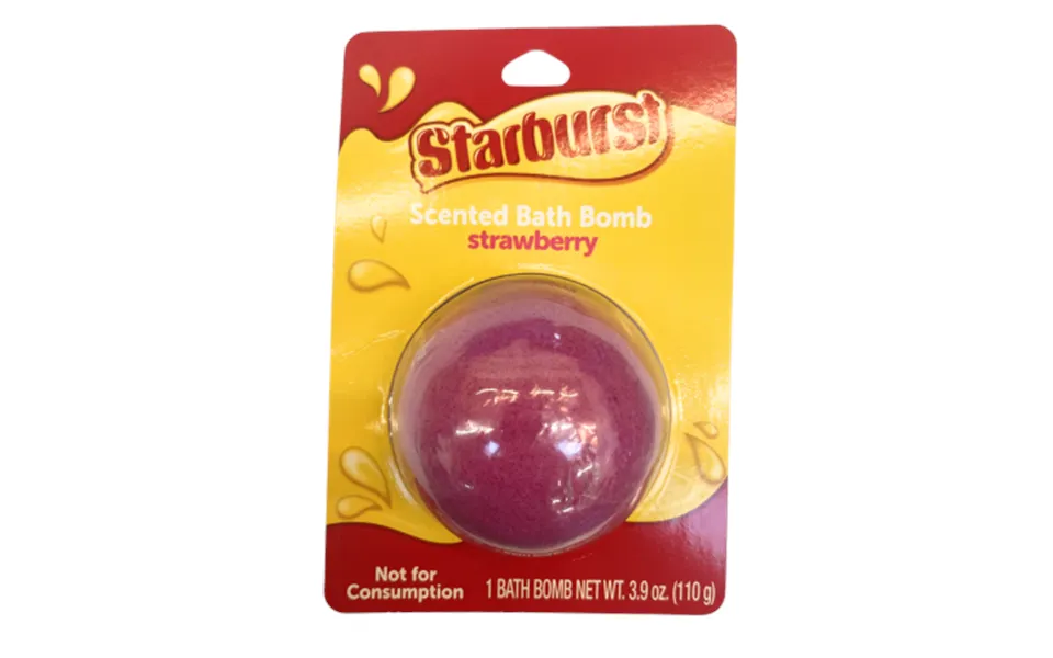 Starburst Strawberry Bath Bomb - 1 Pc.