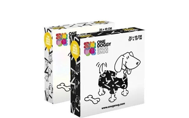 Symbols Snug Snug One Doggy Dog Blanket With Sleeves - White