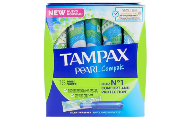 Tampax Pearl Compak Plus Tampons - 16 Pcs