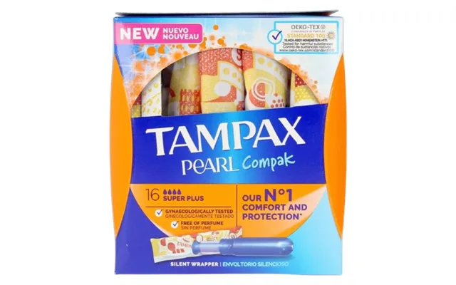 Tampax Pearl Compak Super Plus Tampons - 16 Pcs