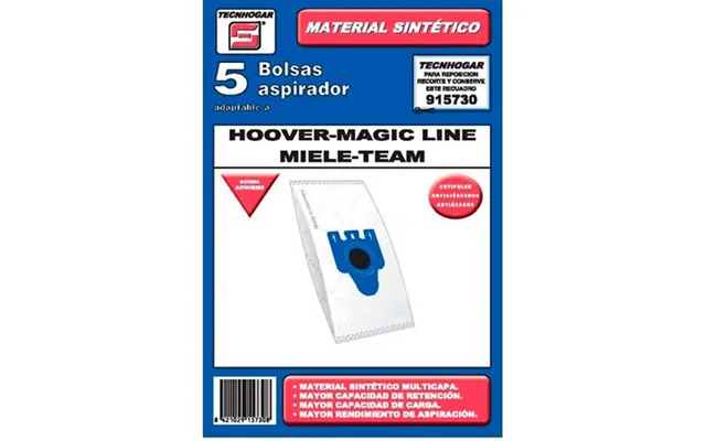 Tecnhogar Hoover Magic Line Miele Vacuum Cleaner Bags - 5 Pcs