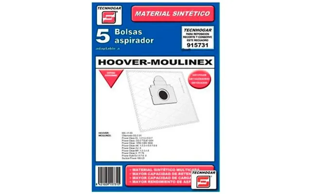 Tecnhogar Hoover-moulinex Vacuum Cleaner Bags - 5 Pcs