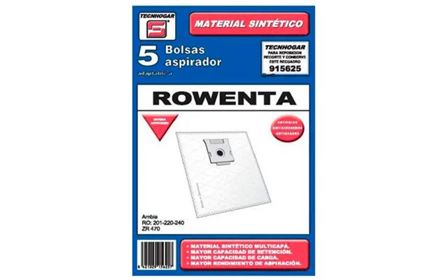 Tecnhogar Rowenta Vacuum Cleaner Bags - 5 Pcs