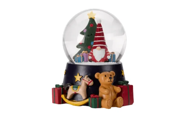 Three Kings Musical Led Snow Globe Santa Claus - 10cm
