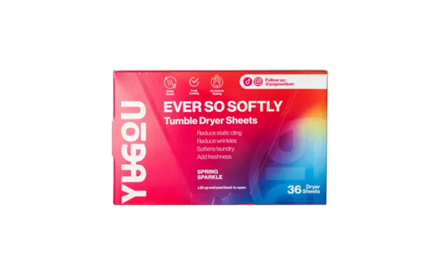 Yugou Ever So Softly Tumble Dryer Sheets - Spring Sparkle