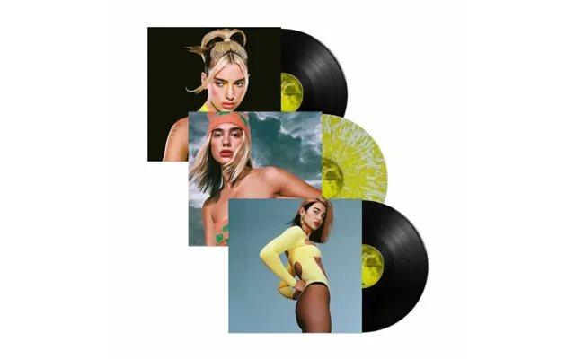 Dua Lipa - Future Nostalgia 5th Anniversary Edition , Clear & Yellow Splattered & Black Vinyl 3xlp Booklet