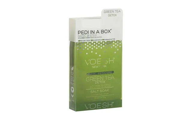 Voesh 3 Step Basic Pedi In A Box Green Tea Detox