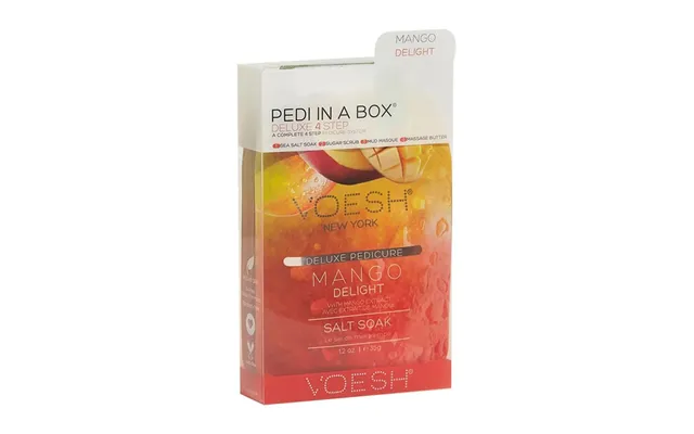 Voesh 4 Step Deluxe Pedi In A Box Mango Delight