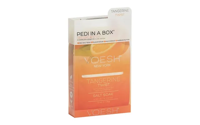 Voesh 4 Step Deluxe Pedi In A Box Tangerine Twist